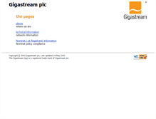 Tablet Screenshot of gigastream.net